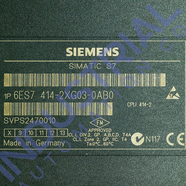 Siemens 6ES7414-2XG03-0AB0 - IAC Certified Refurbished