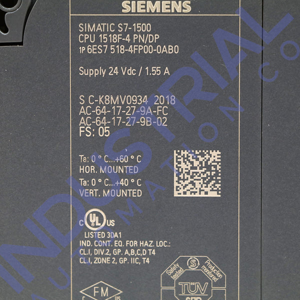 Siemens 6ES7518-4FP00-0AB0 Business & Industrial