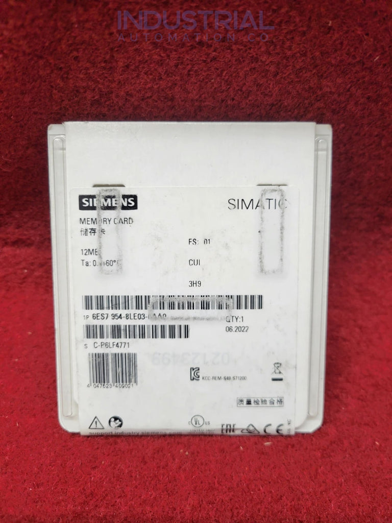 Siemens 6ES7954-8LE03-0AA0 New Business & Industrial