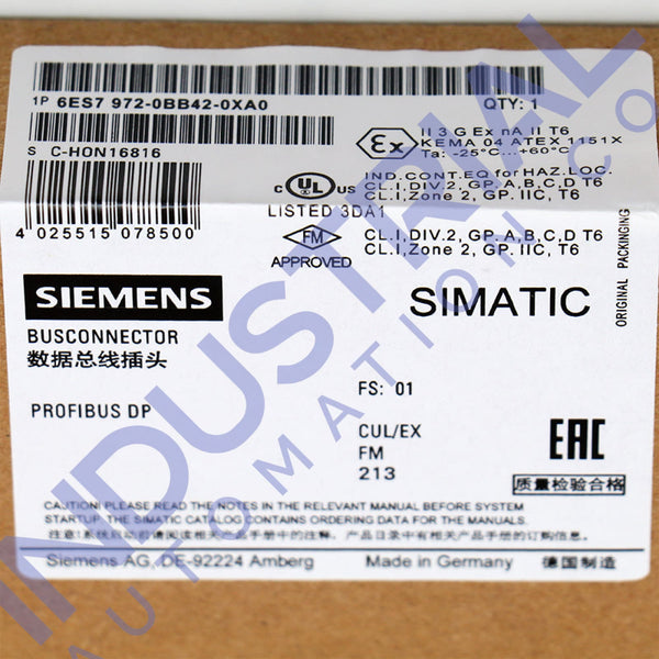 Siemens 6ES7972-0BB42-0XA0 Business & Industrial