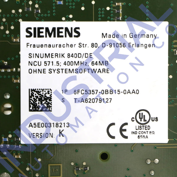 Siemens 6FC5357-0BB15-0AA0 IAC Certified Refurbished Business & Industrial