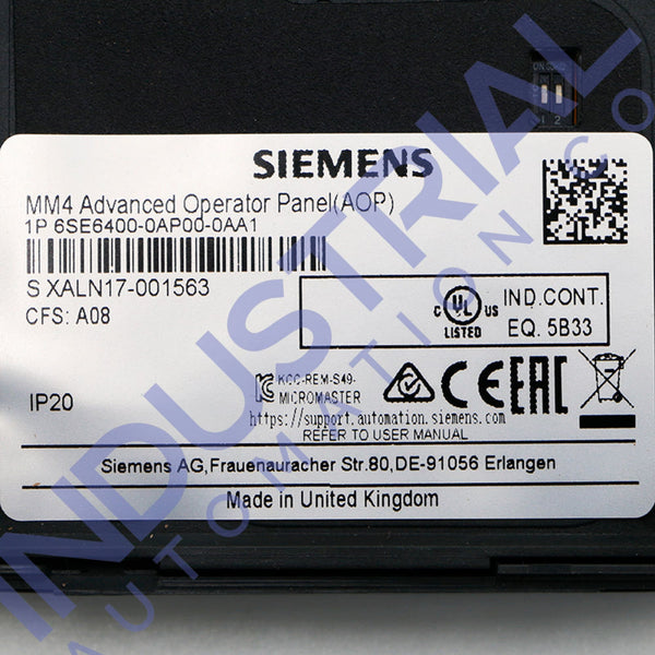 Siemens 6SE6400-0AP00-0AA1 - New