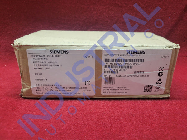 Siemens 6Se6400-1Pb00-0Aa0