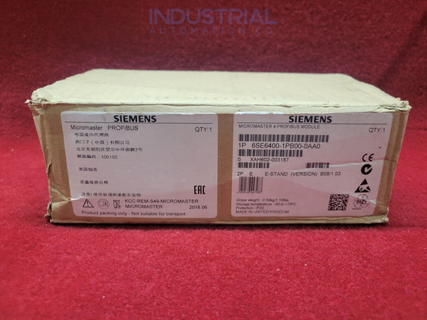 Siemens 6Se6400-1Pb00-0Aa0
