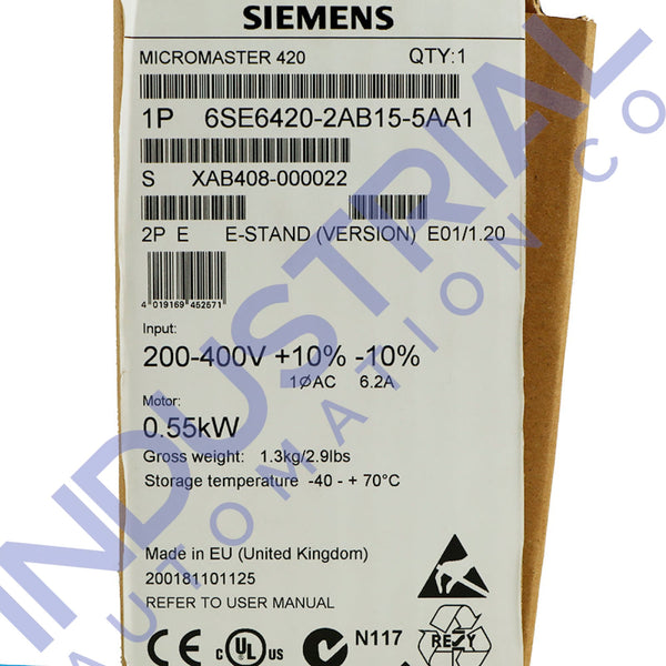 Siemens 6SE6420-2AB15-5AA1 Business & Industrial