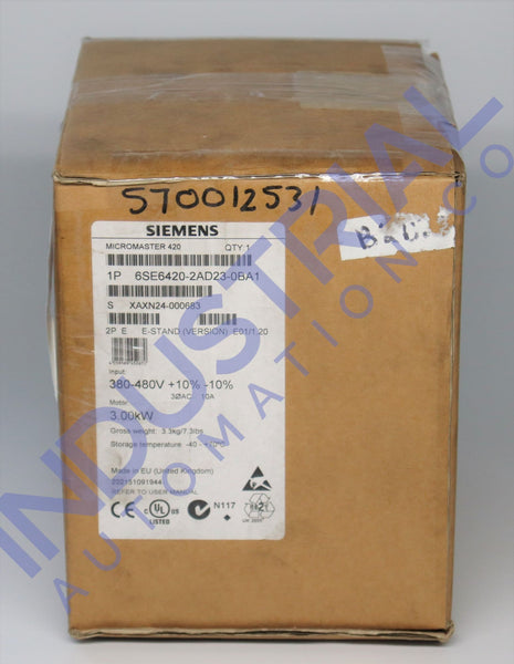 Siemens 6Se6420-2Ad23-0Ba1