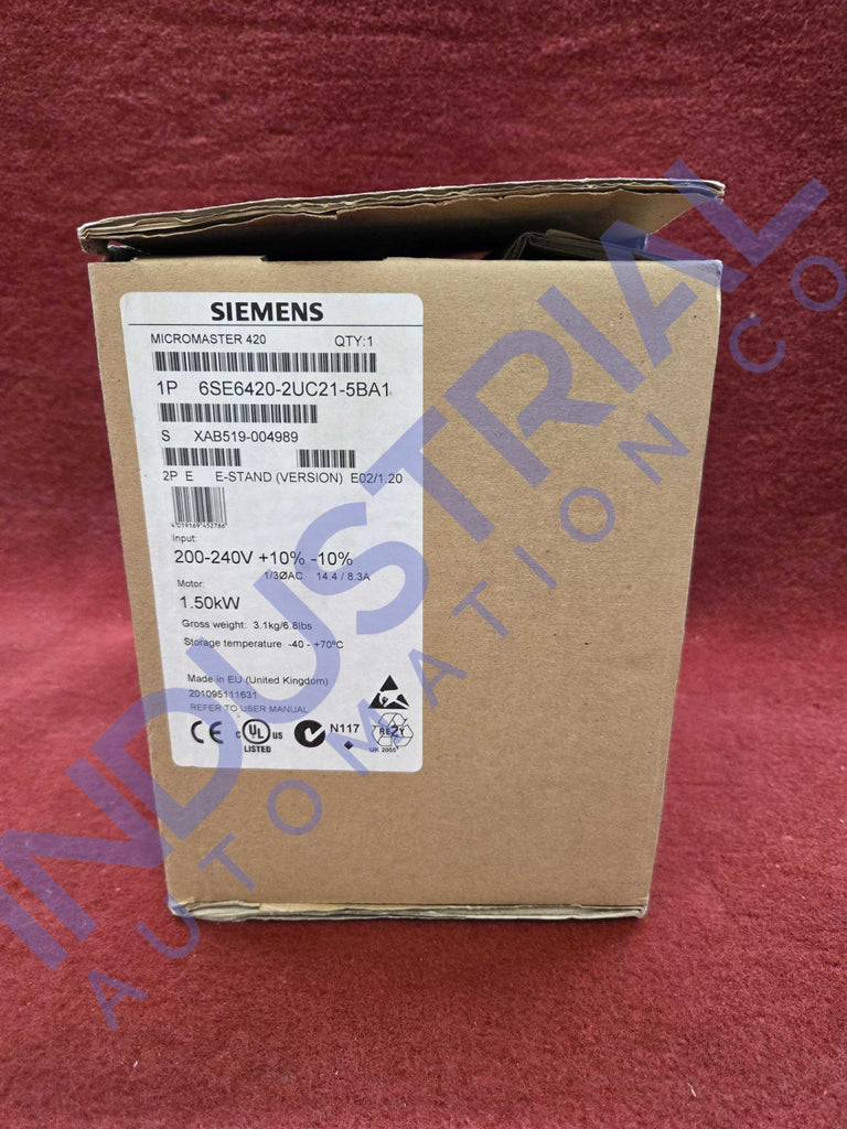 Siemens 6SE6420-2UC21-5BA1 - New Open Box
