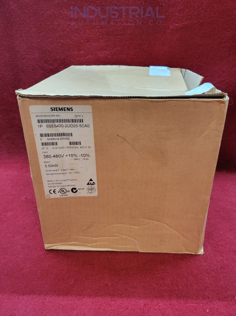 Siemens 6SE6420-2UD25-5CA0 New Open Box