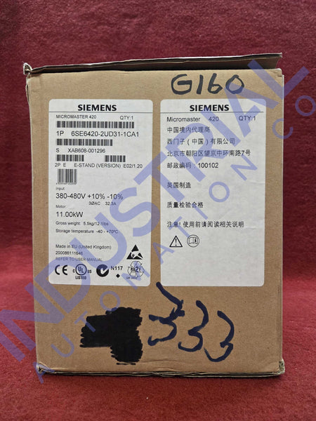 Siemens 6SE6420-2UD31-1CA1 New Open Box Business & Industrial