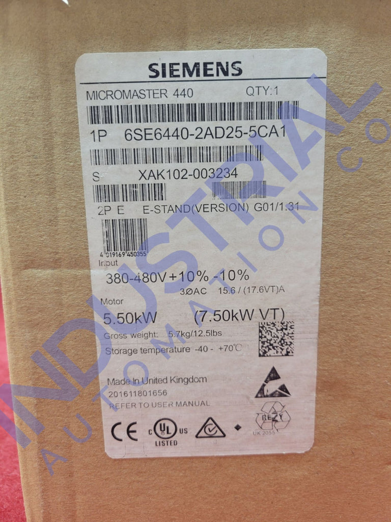 Siemens 6Se6440-2Ad25-5Ca1