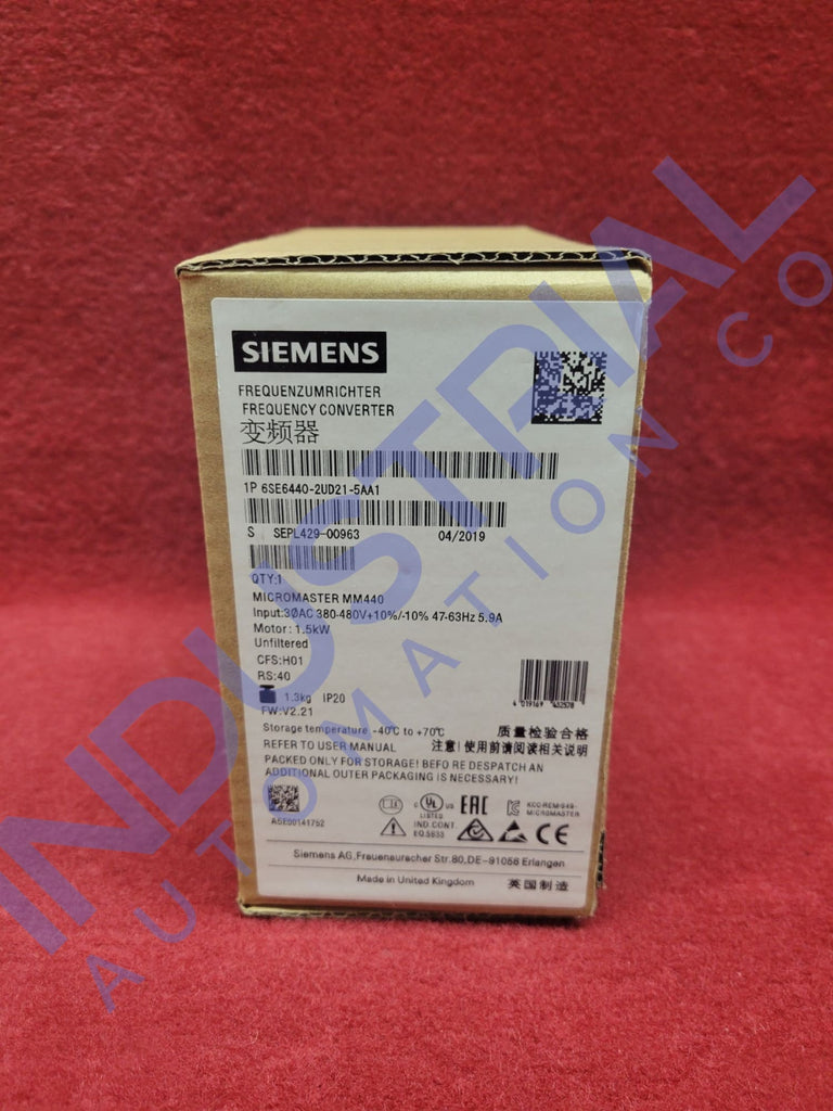Siemens 6Se6440-2Ud21-5Aa1