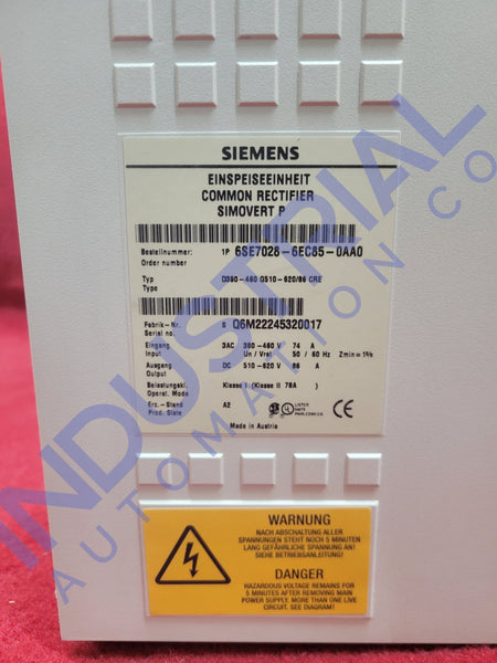 Siemens 6Se7028-6Ec85-0Aa0