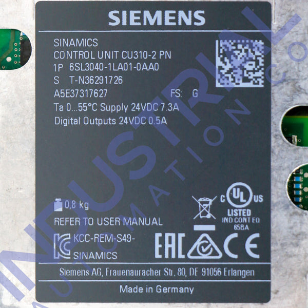 Siemens 6SL3040-1LA01-0AA0 New