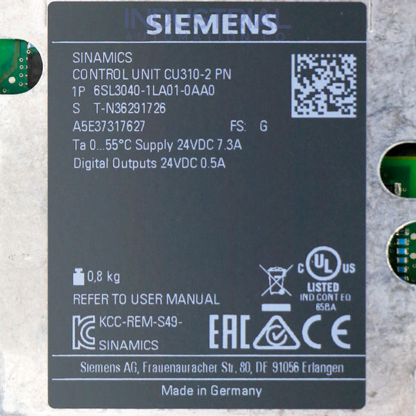 Siemens 6SL3040-1LA01-0AA0 New