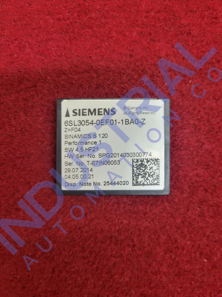 Siemens 6Sl3054-0Ef01-1Ba0-Z