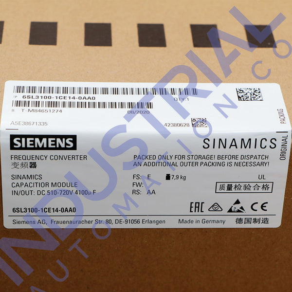 Siemens 6SL3100-1CE14-0AA0 New