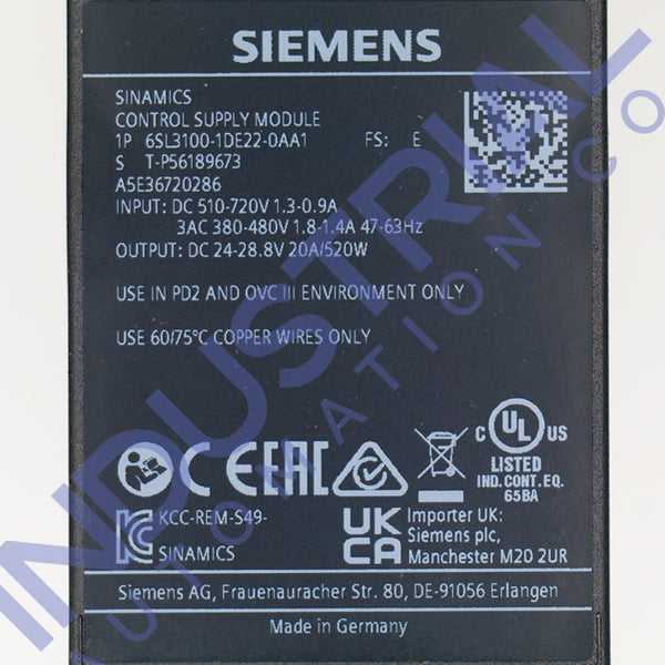 Siemens 6SL3100-1DE22-0AA1