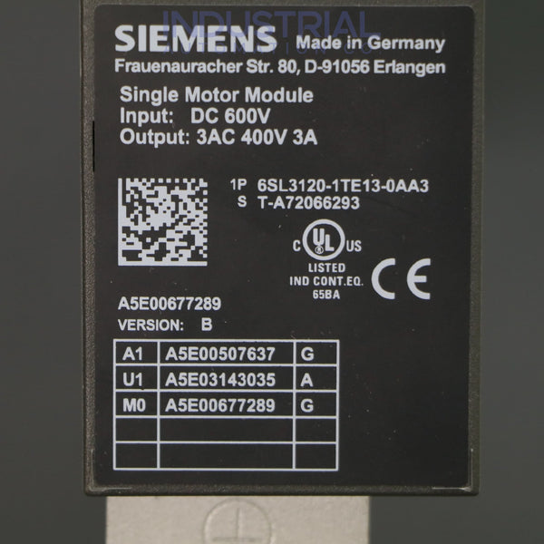 Siemens 6SL3120-1TE13-0AA3