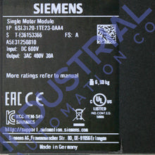 Load image into Gallery viewer, Siemens 6SL3120 1TE23 0AA4