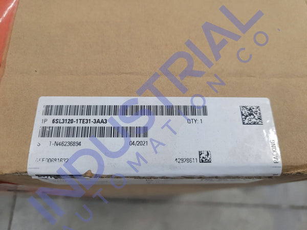 Siemens 6Sl3120-1Te31-3Aa3 New Open Box