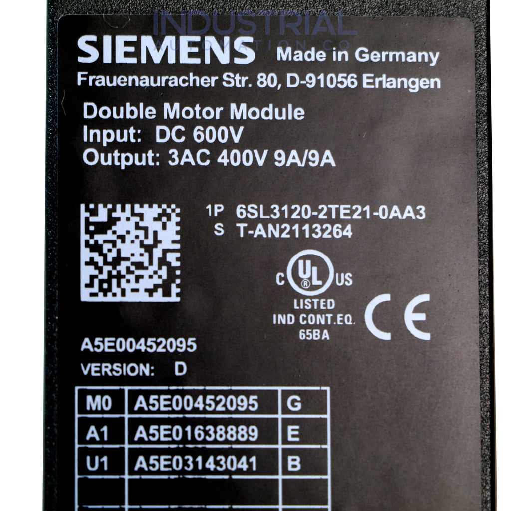 Siemens 6SL3120-2TE21-0AA3