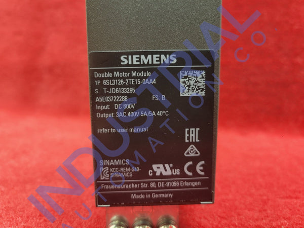 Siemens 6Sl3126-2Te15-0Aa4