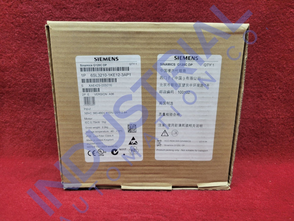 Siemens 6Sl3210-1Ke12-3Ap1