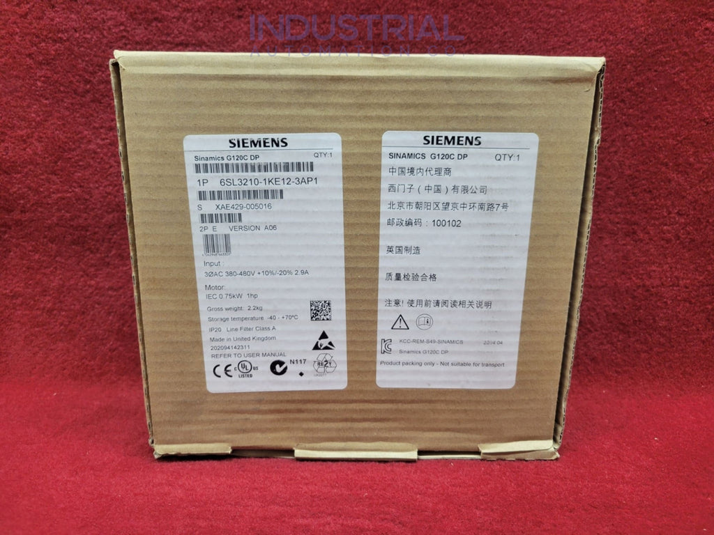Siemens 6Sl3210-1Ke12-3Ap1