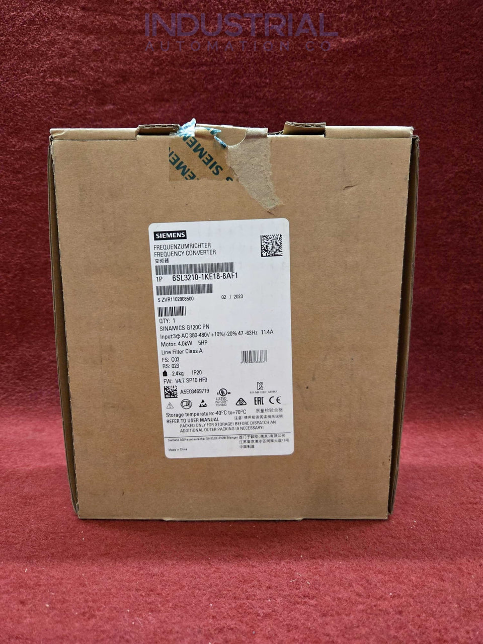 Siemens 6SL3210-1KE18-8AF1 New Open Box Business & Industrial