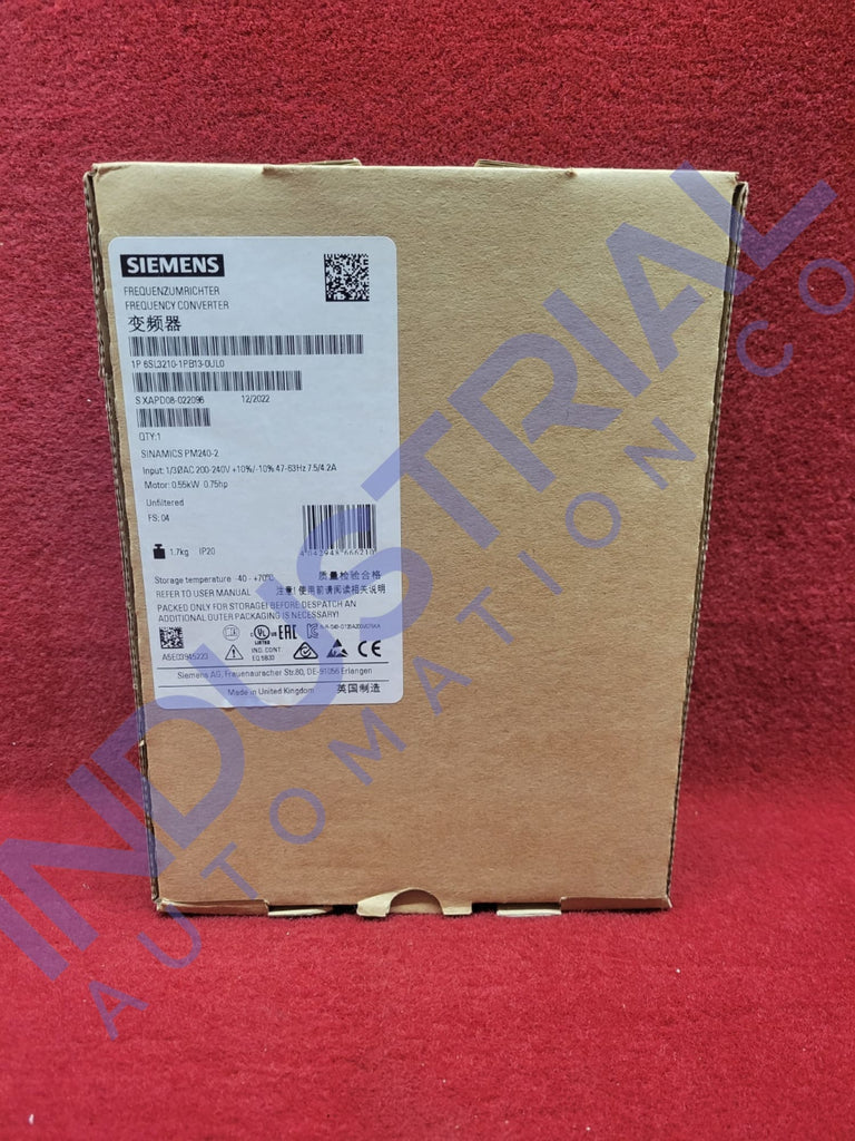 Siemens 6Sl3210-1Pb13-0Ul0