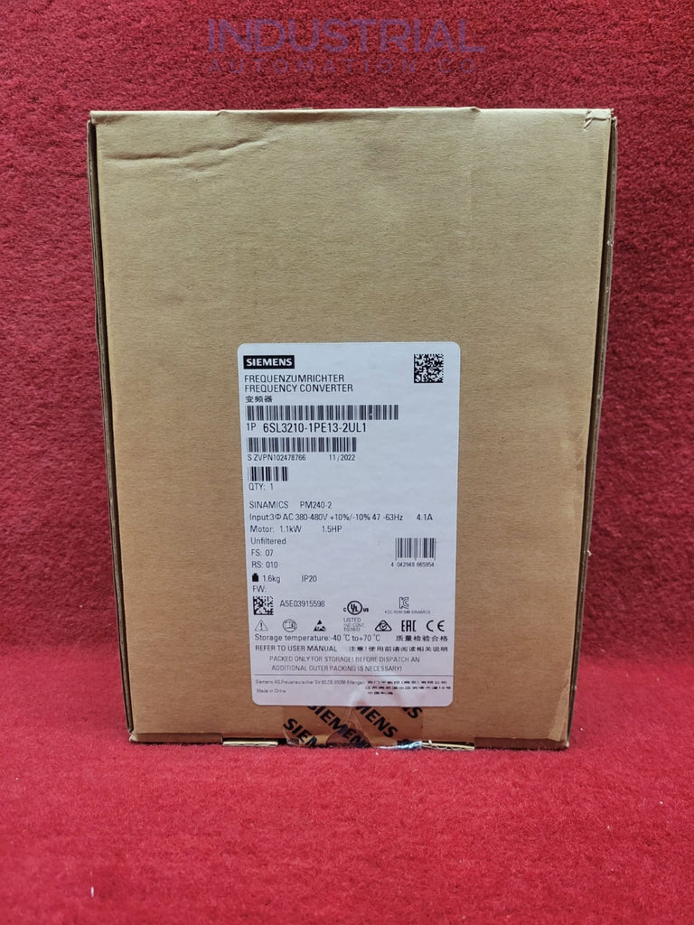 Siemens 6Sl3210-1Pe13-2Ul1
