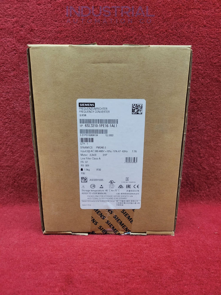 Siemens 6Sl3210-1Pe16-1Al1