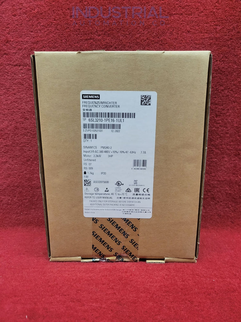 Siemens 6Sl3210-1Pe16-1Ul1