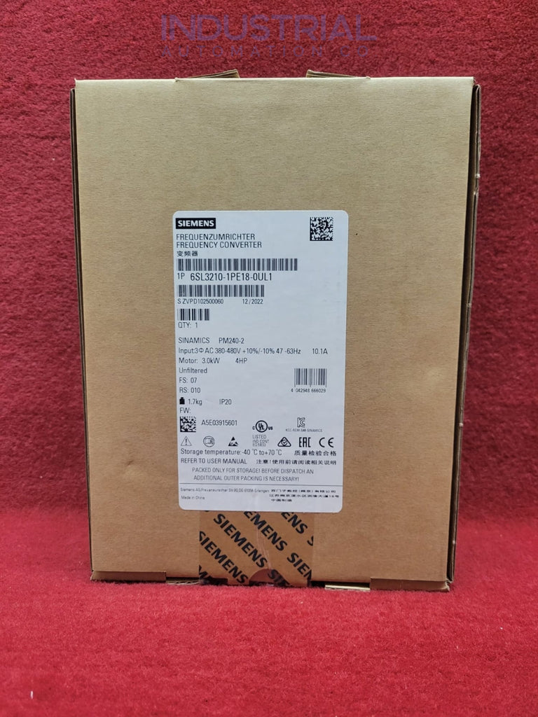 Siemens 6Sl3210-1Pe18-0Ul1