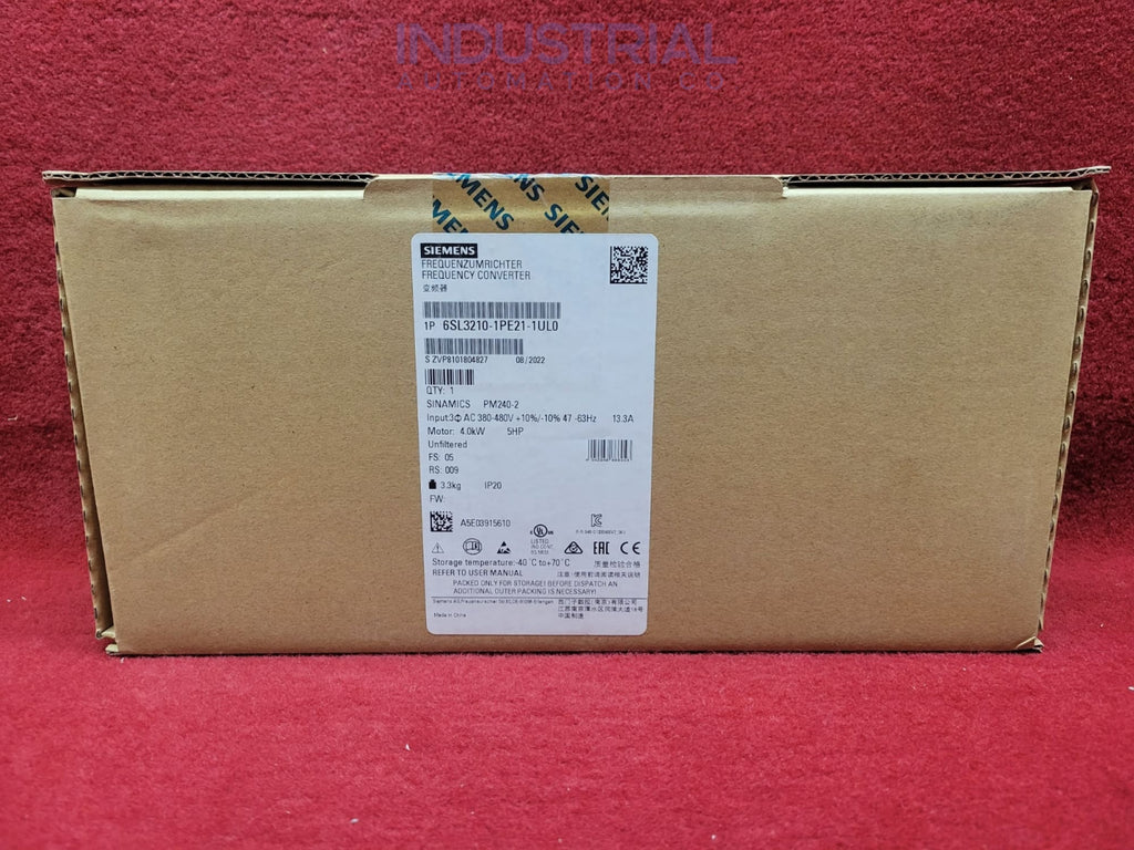 Siemens 6Sl3210-1Pe21-1Ul0