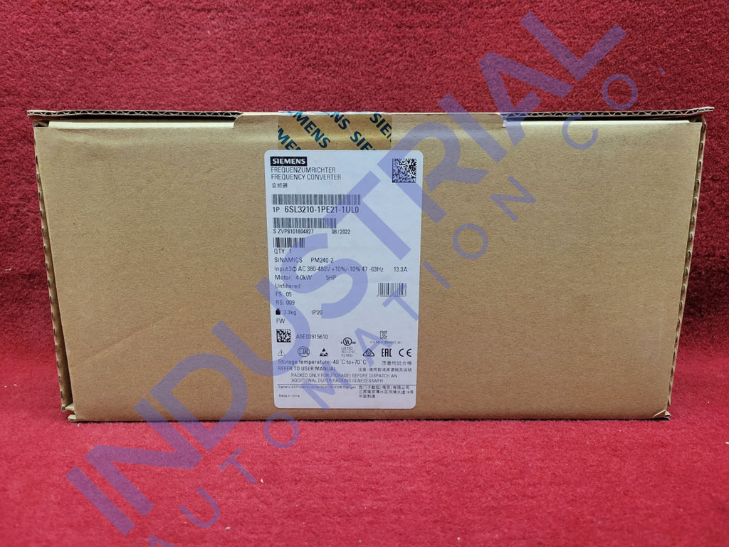 Siemens 6Sl3210-1Pe21-1Ul0