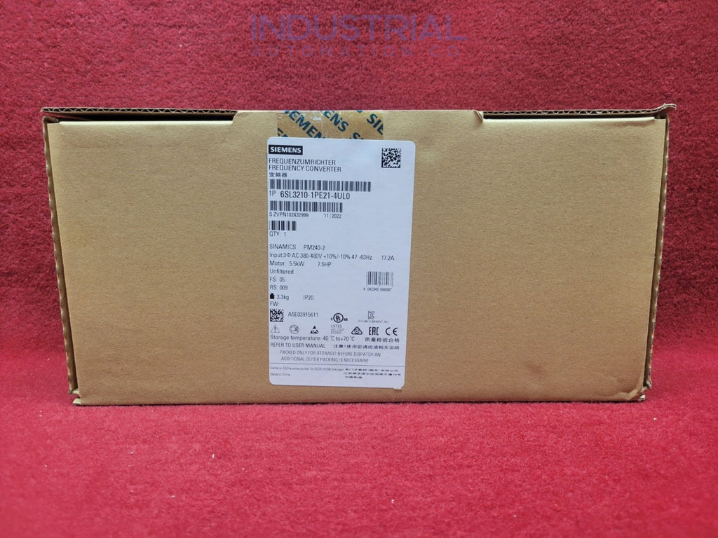 Siemens 6Sl3210-1Pe21-4Ul0