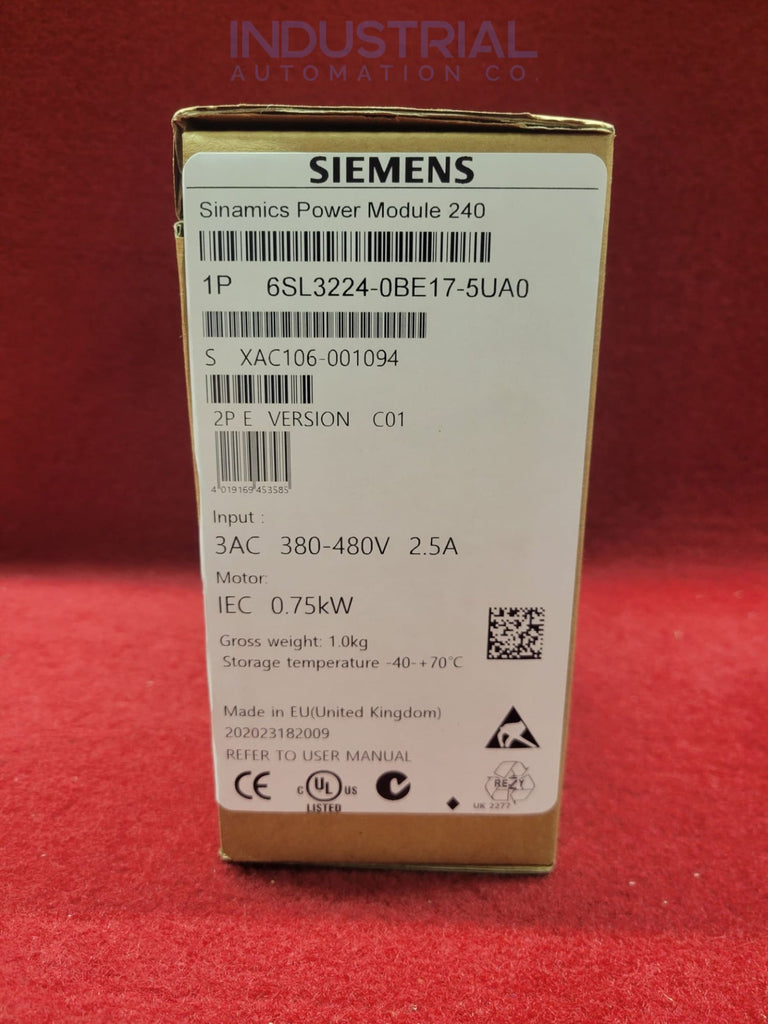Siemens 6SL3224-0BE17-5UA0 Business & Industrial