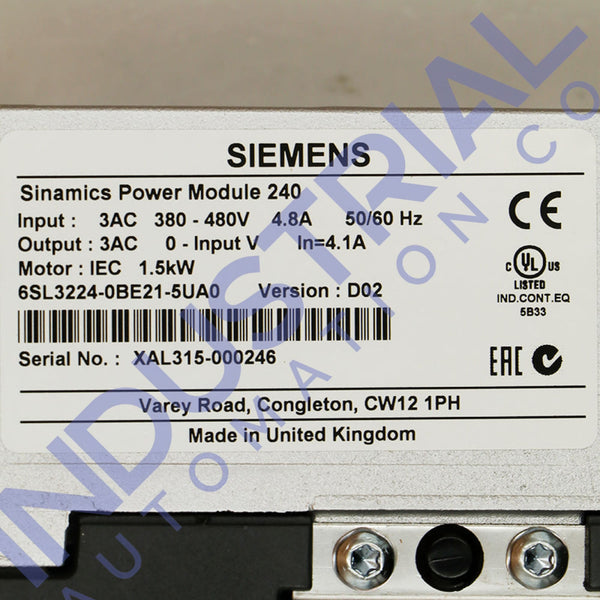 Siemens 6SL3224-0BE21-5UA0 - Business & Industrial