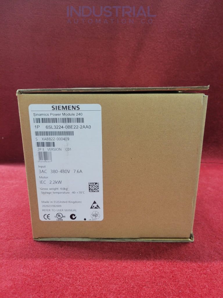 Siemens 6SL3224-0BE22-2AA0 Business & Industrial