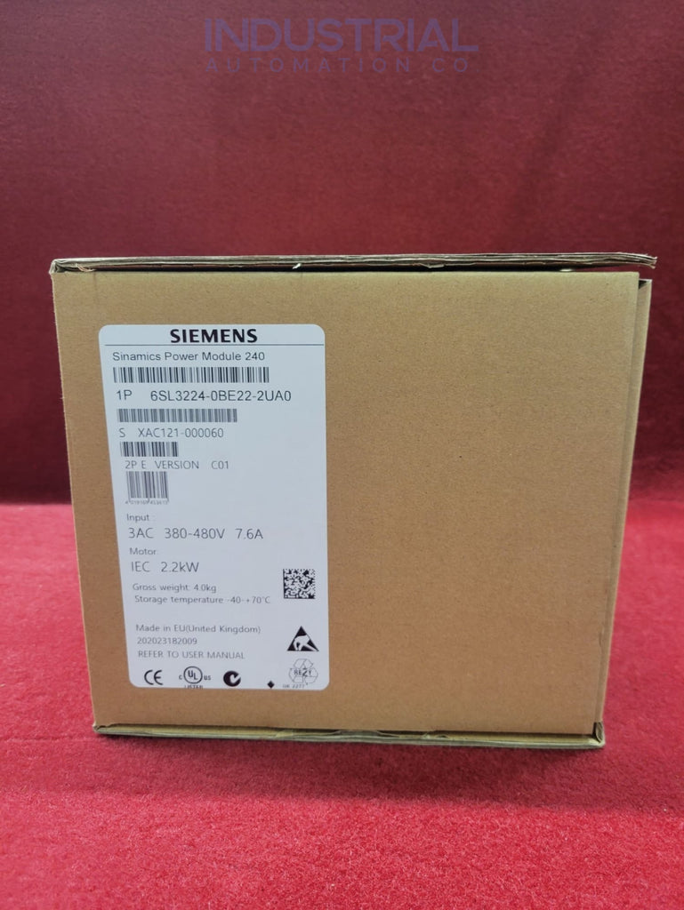 Siemens 6Sl3224-0Be22-2Ua0 Industrial Automation
