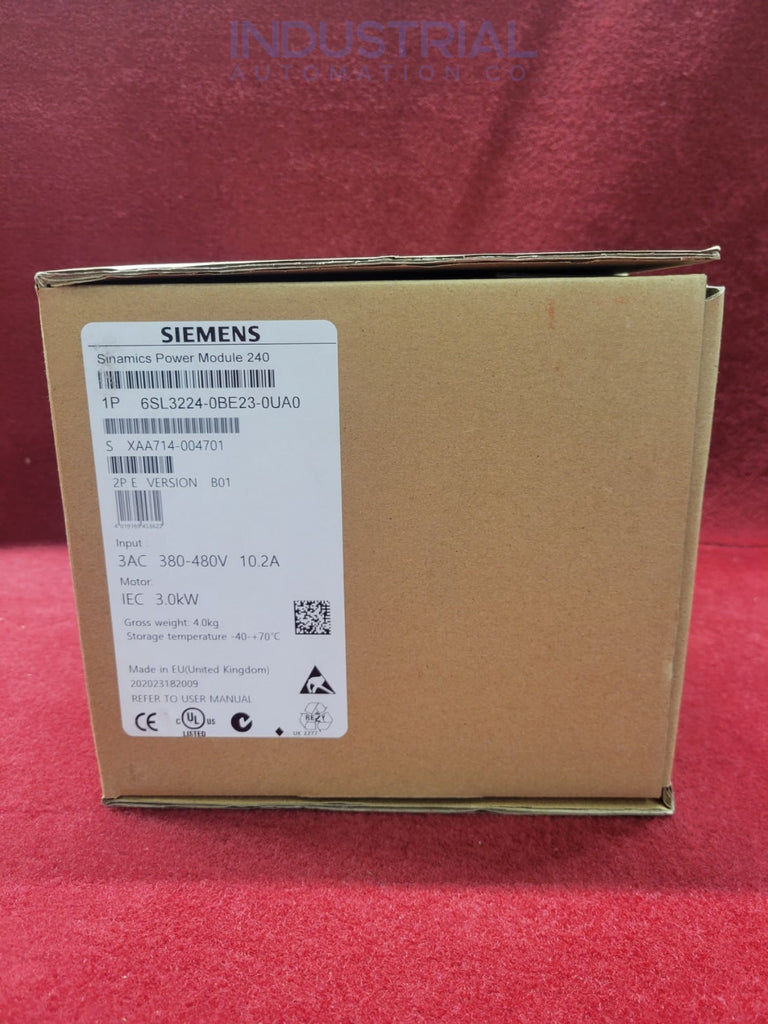 Siemens 6Sl3224-0Be23-0Ua0 Factory Sealed