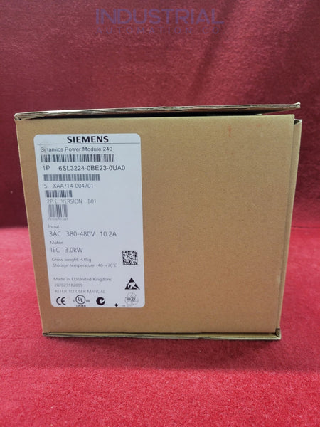 Siemens 6Sl3224-0Be23-0Ua0 Factory Sealed