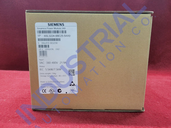 Siemens 6SL3224-0BE25-5AA0 Business & Industrial