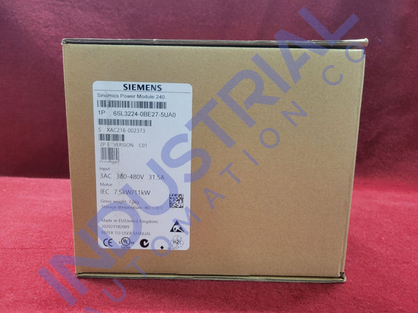 Siemens 6Sl3224-0Be27-5Ua0 Industrial Automation