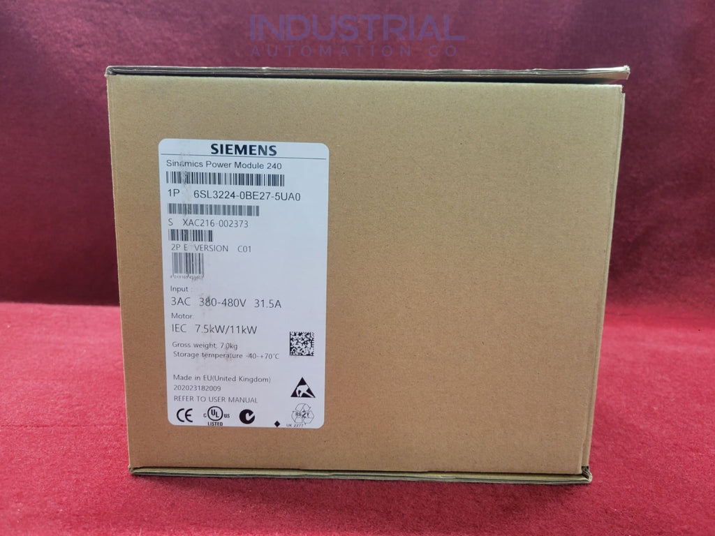 Siemens 6Sl3224-0Be27-5Ua0 Industrial Automation