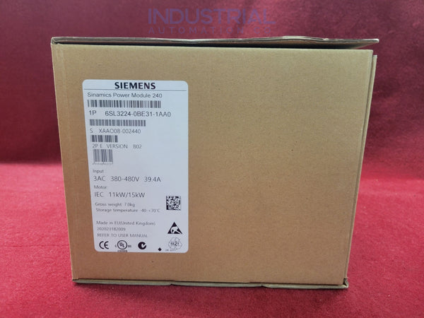 Siemens 6Sl3224-0Be31-1Aa0 Industrial Automation