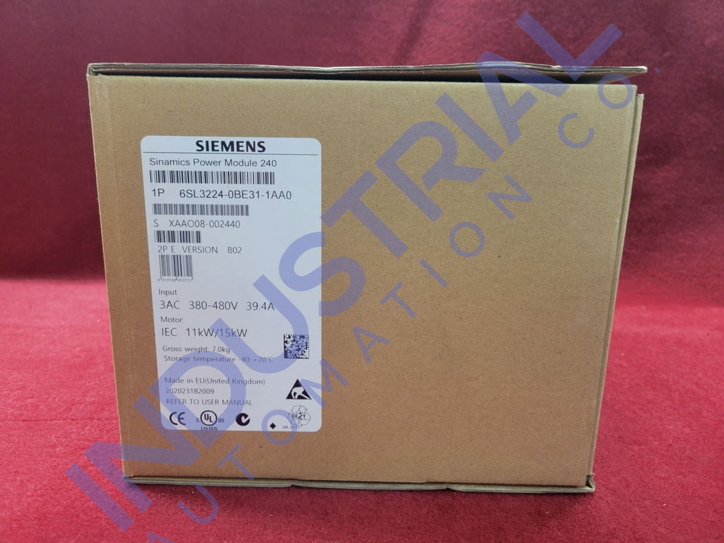 Siemens 6Sl3224-0Be31-1Aa0 Industrial Automation
