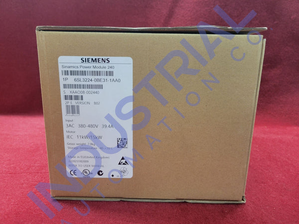 Siemens 6Sl3224-0Be31-1Aa0 Industrial Automation