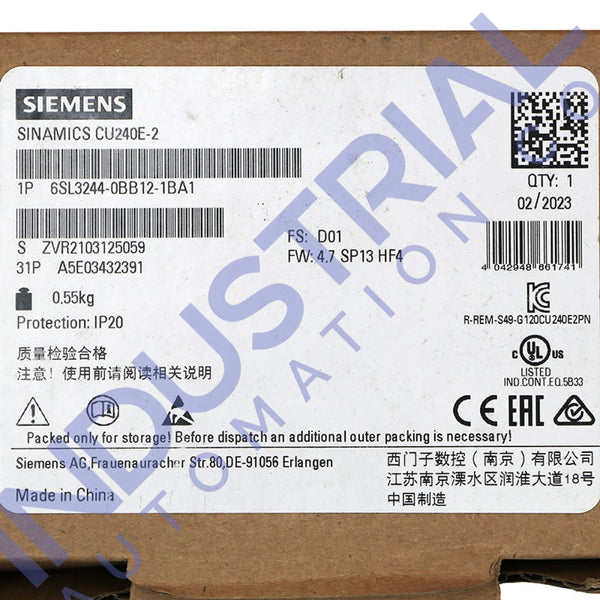 Siemens 6SL3244-0BB12-1BA1 - IAC Certified Refurbished